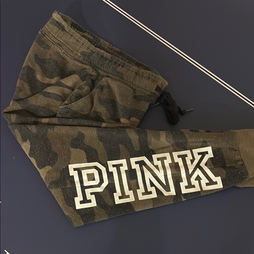 Pink Victoria's Secret Camouflage Kids Joggers